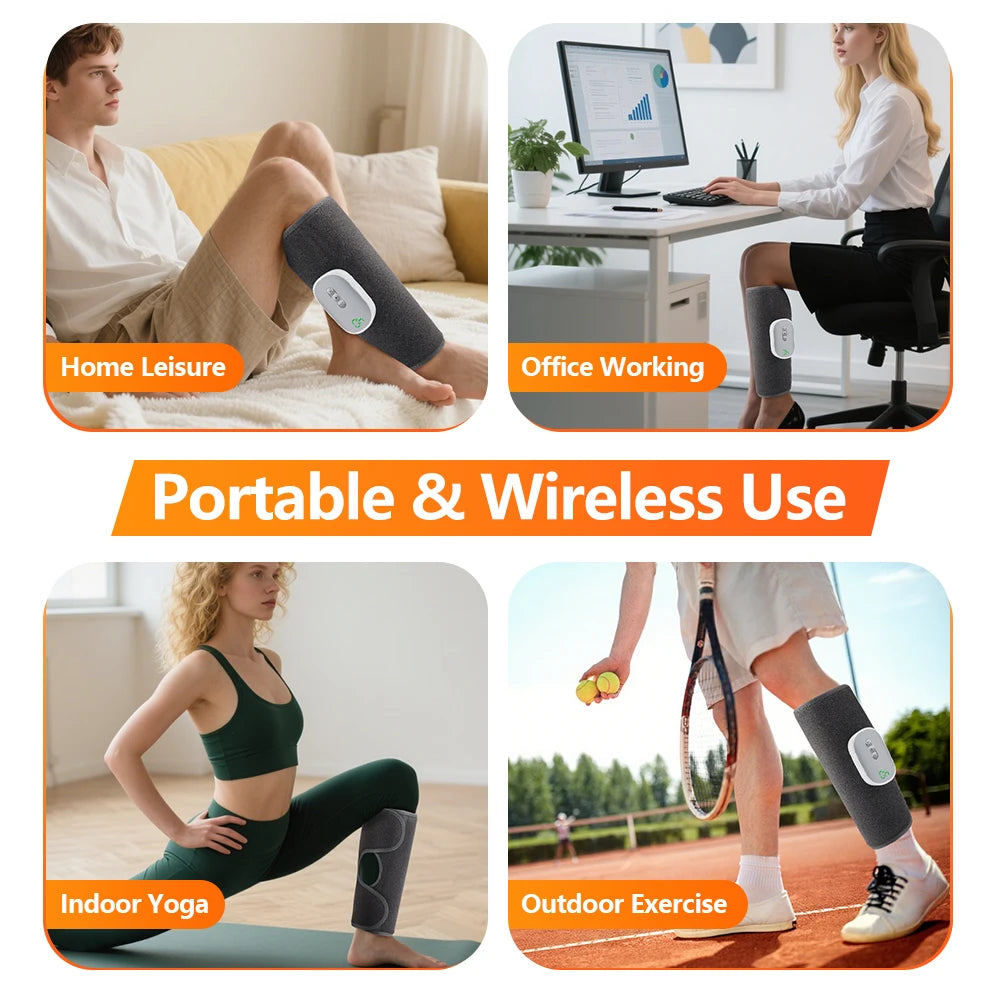 Wireless Calf Massager Air Compression Leg Muscle Relax