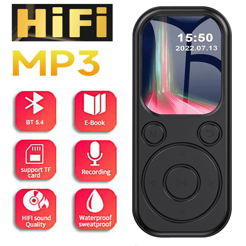 Bluetooth MP3 Player 1.8 Inch Walkman FM Radio Recorder