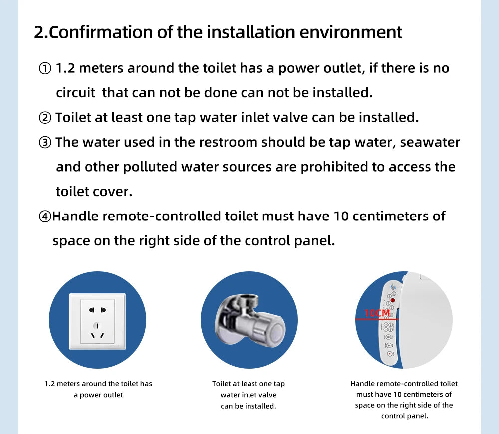 Smart Bidet Toilet Seat Heated Dryer Remote Night Light