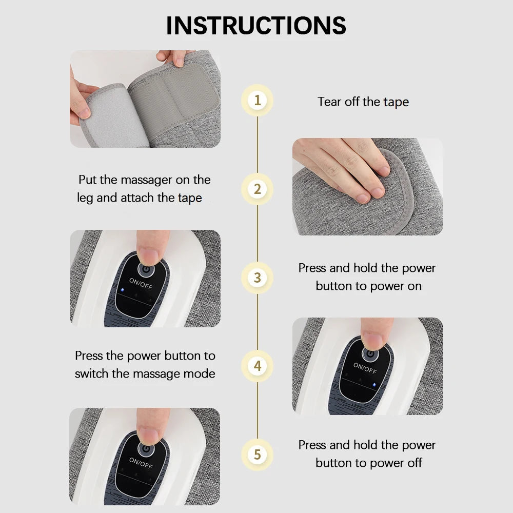 Wireless Calf Massager Air Compression Leg Muscle Relax