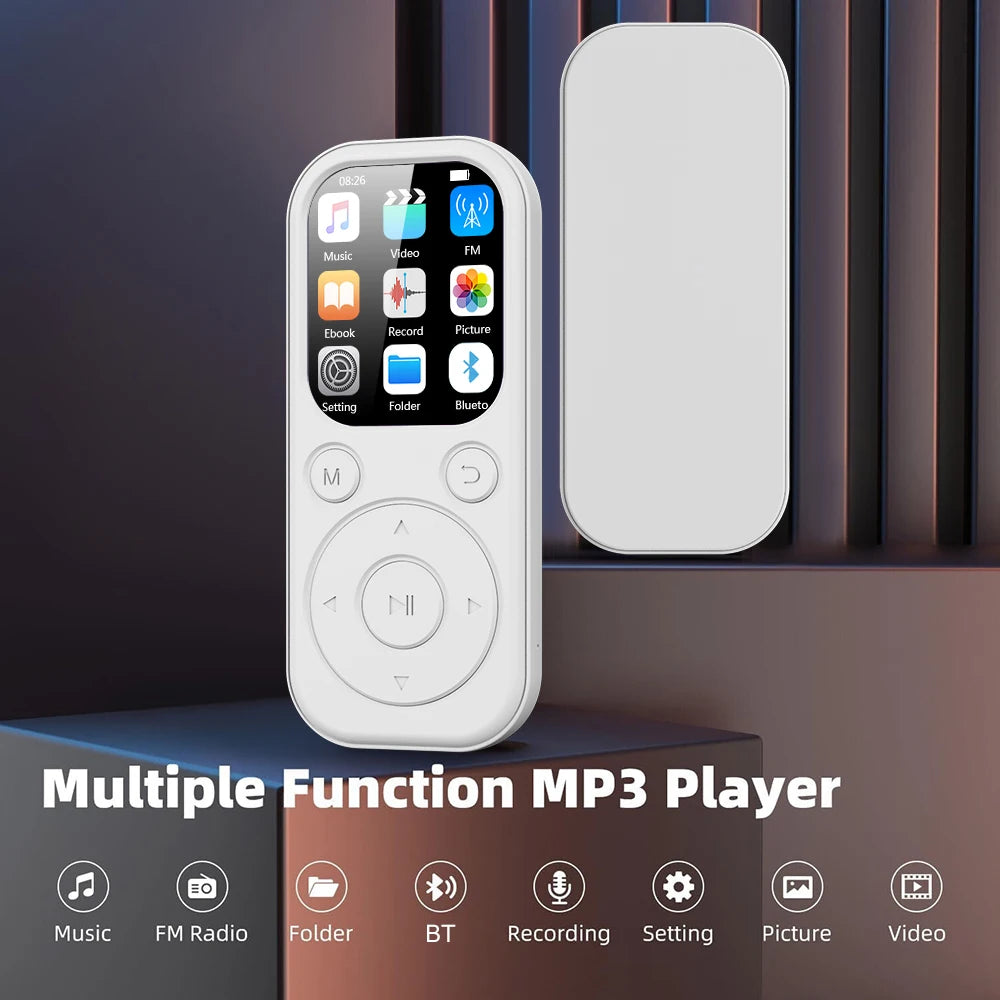 Bluetooth MP3 Player 1.8 Inch Walkman FM Radio Recorder
