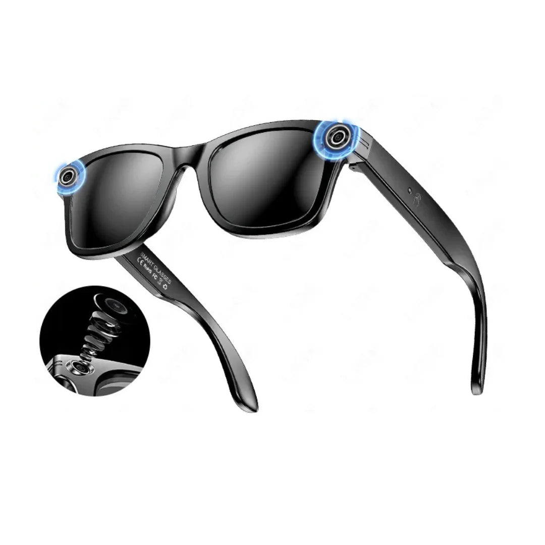 AI Smart Glasses 8MP Camera 100+ Language Translation Audio